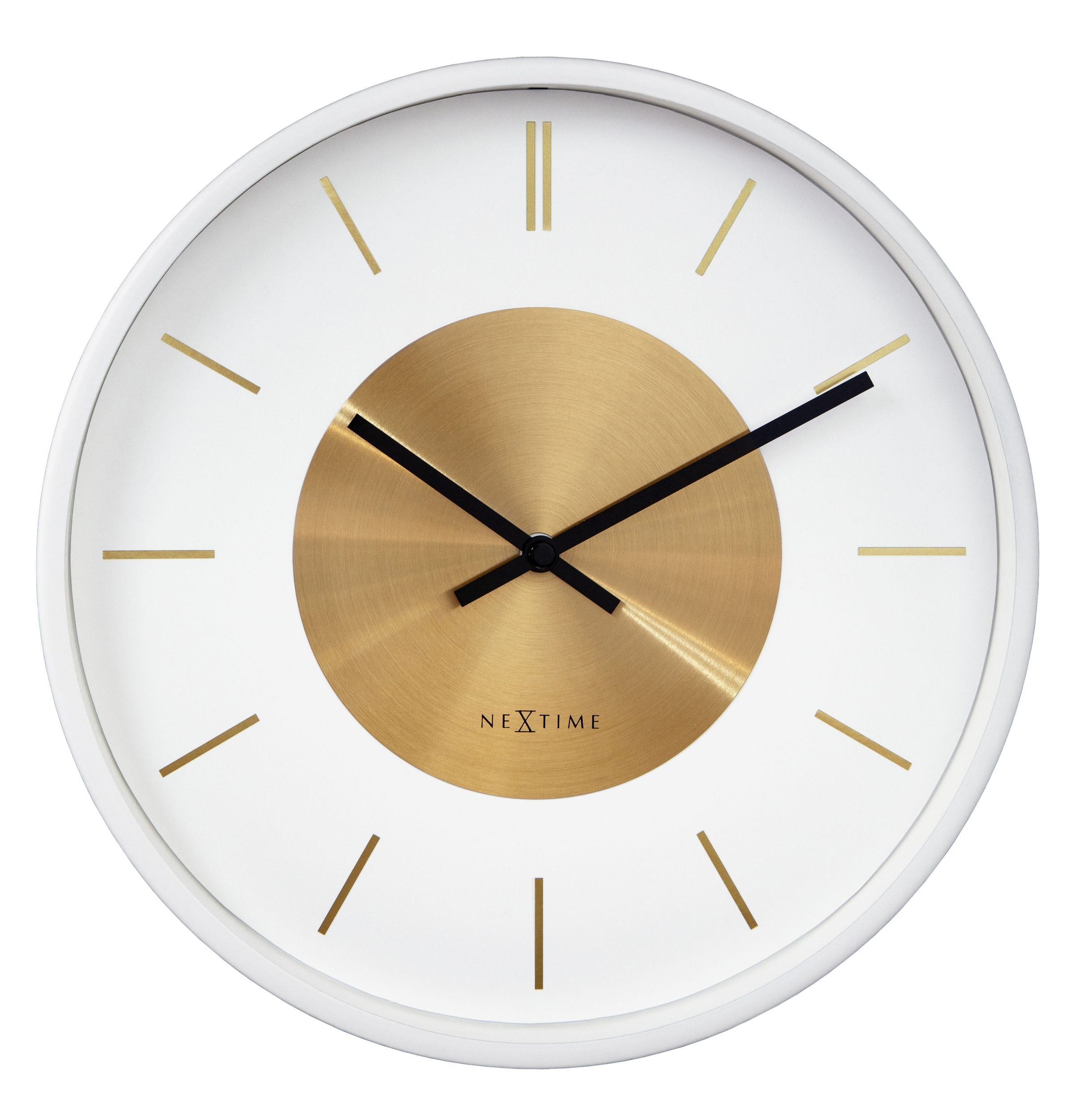Zegar ścienny Retro 25 cm biało-złoty