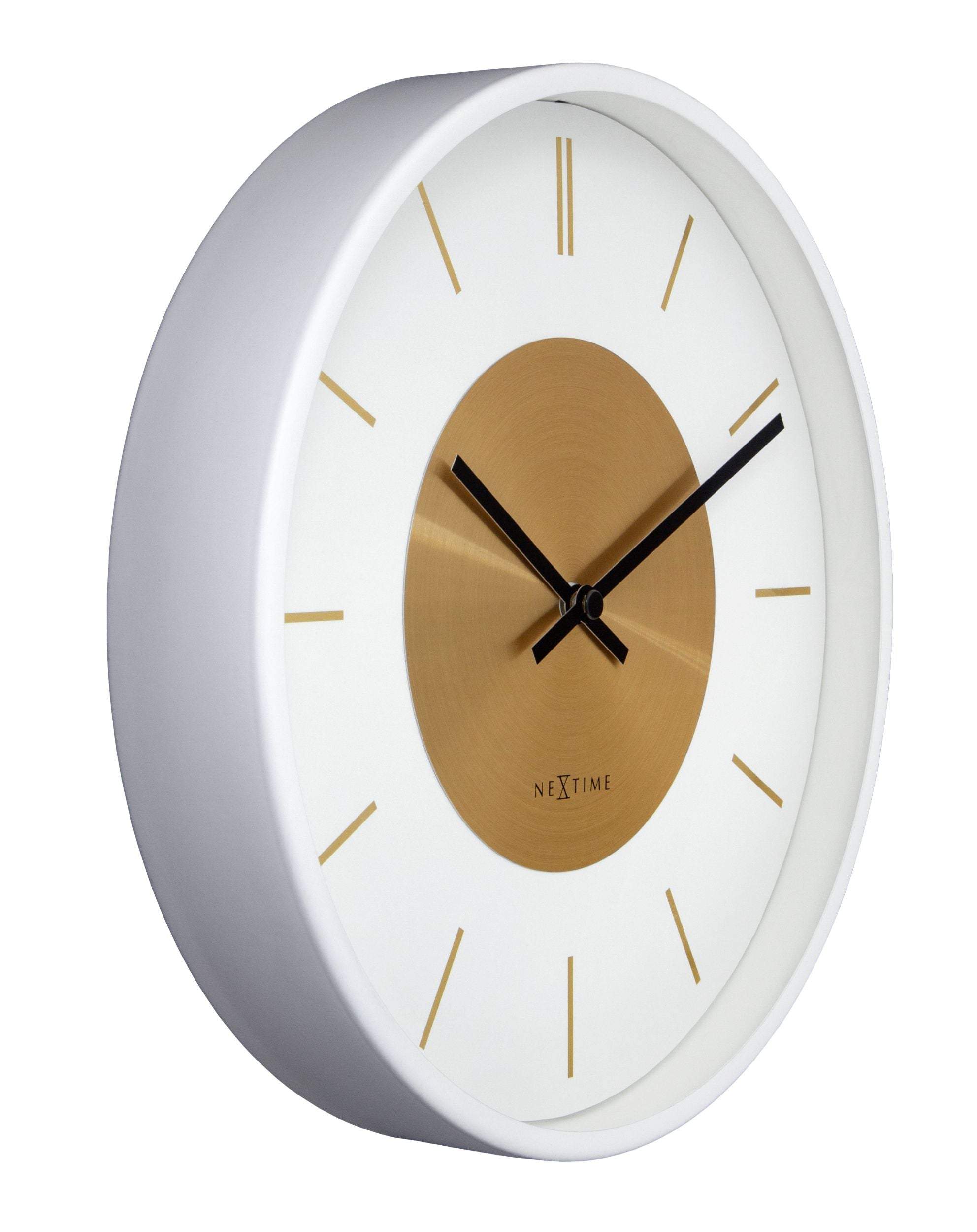 Zegar ścienny Retro 25 cm biało-złoty