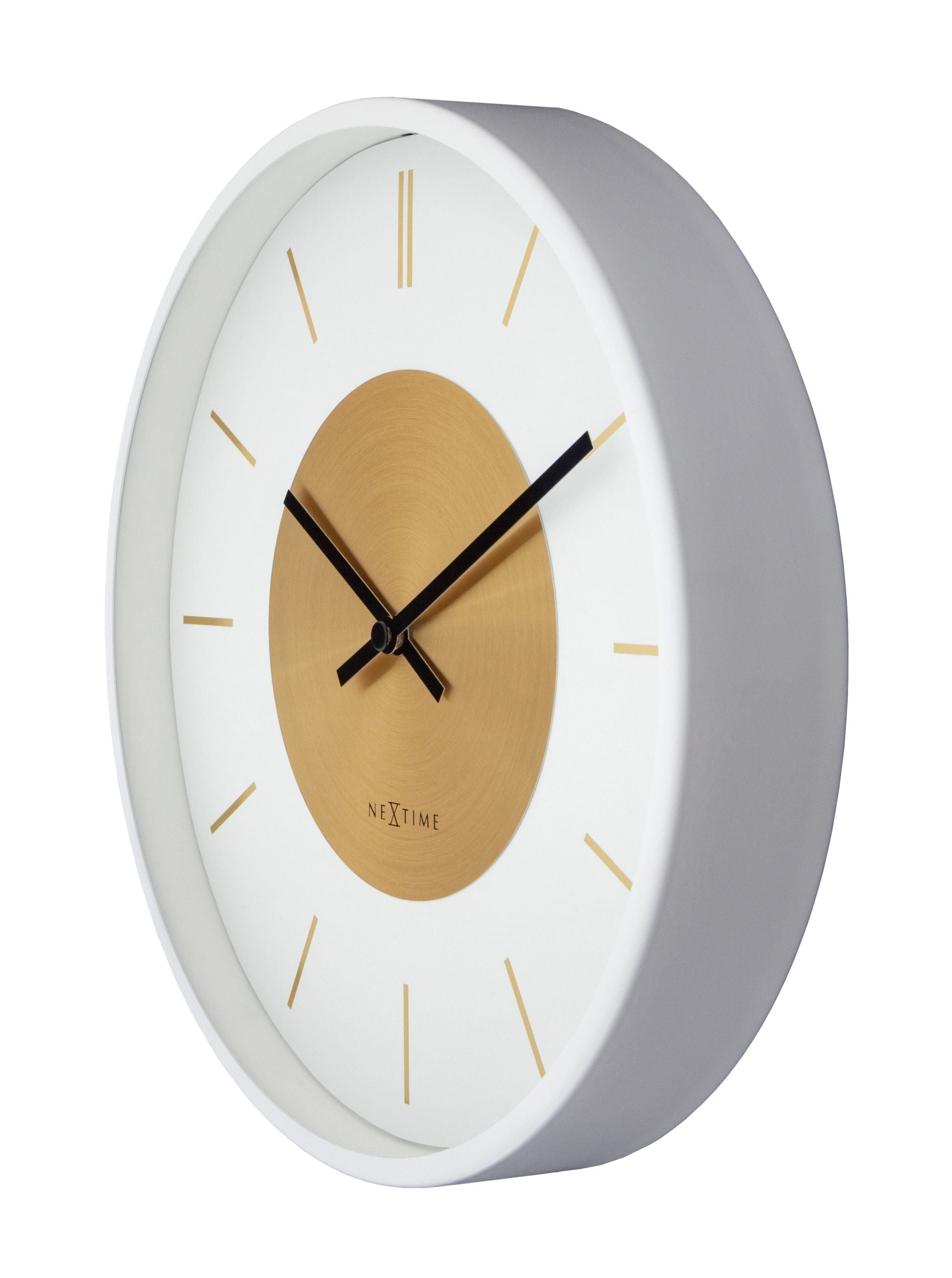 Zegar ścienny Retro 25 cm biało-złoty