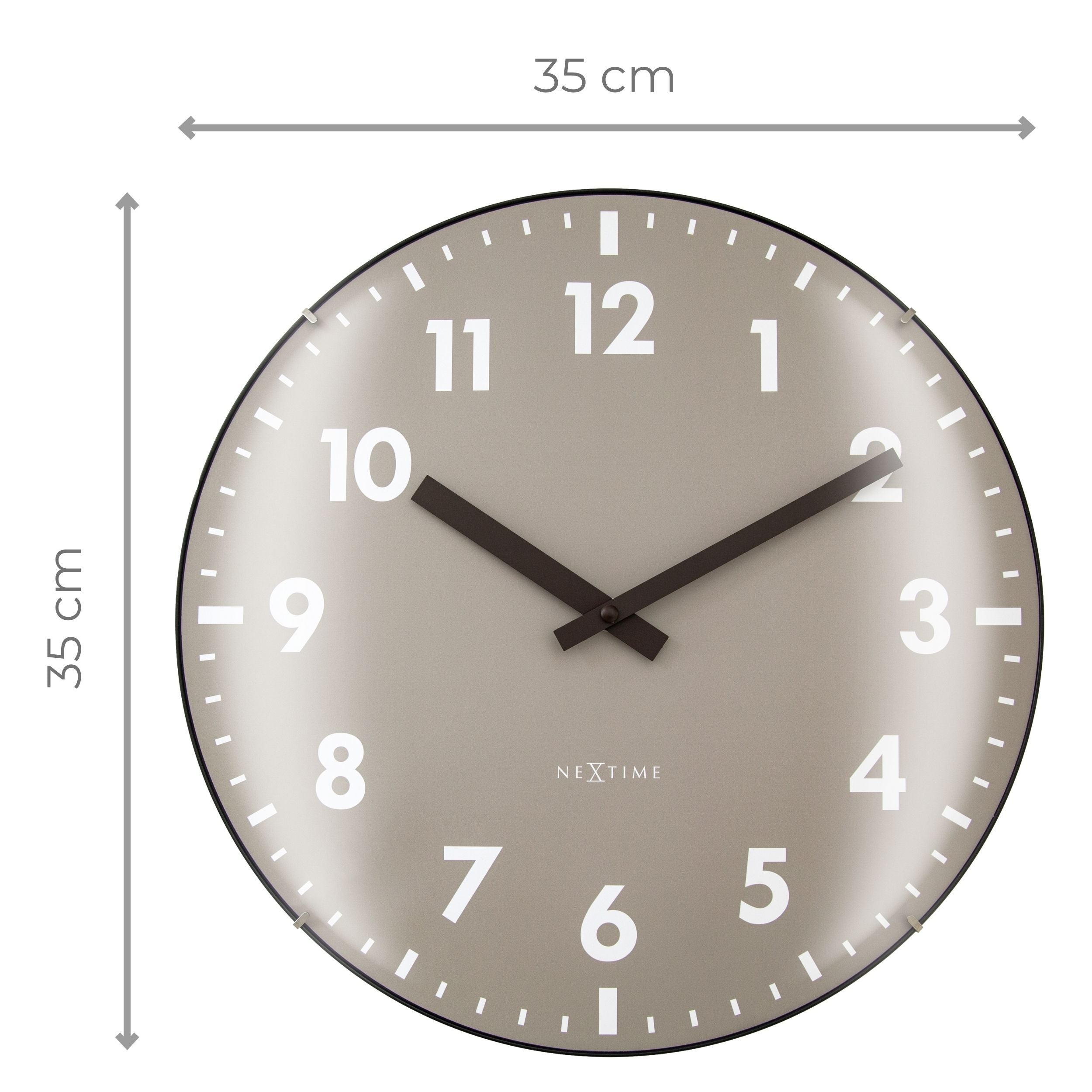 Zegar ścienny Duomo 35 cm khaki