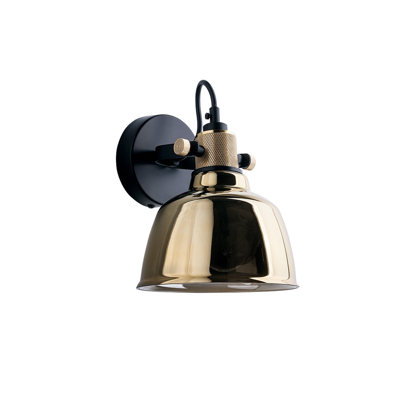 Kinkiet ścienny Amalfi złoty średnica 16 cm 9155