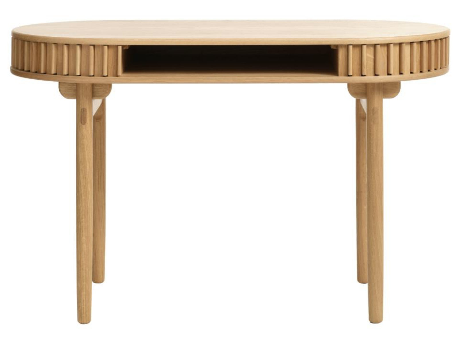 Biurko Yoffers 120x60 cm lamele dąb naturalny