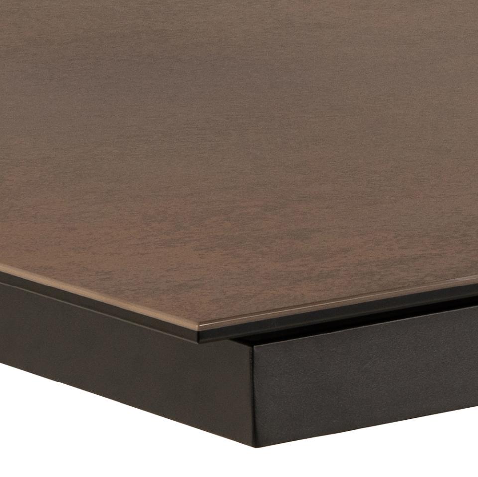 Stół do jadalni Shimess ceramiczny blat rozkładany o wzorze brązowej rdzy 200-240 cm