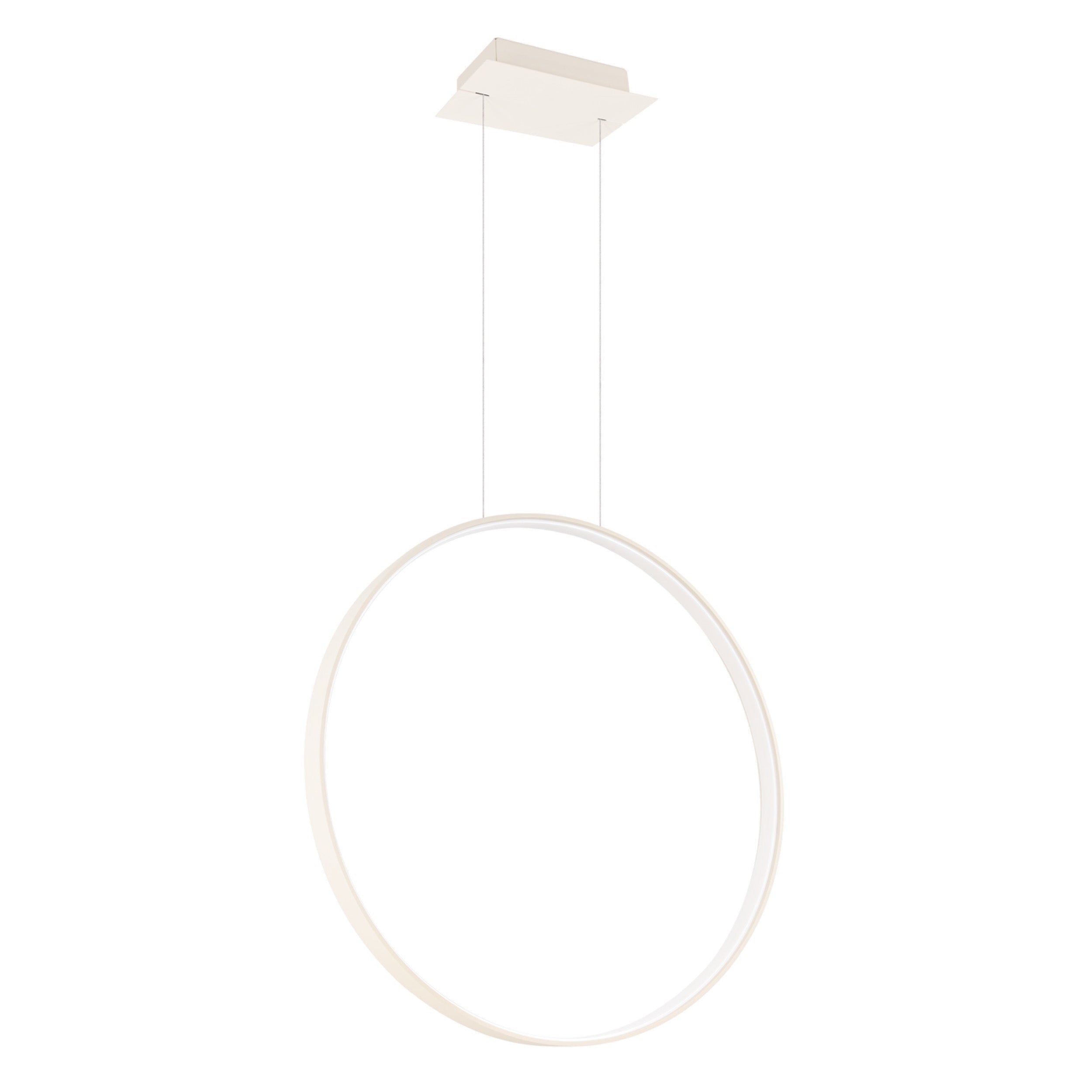Lampa wisząca Rio 55 cm beżowa LED barwa neutralna