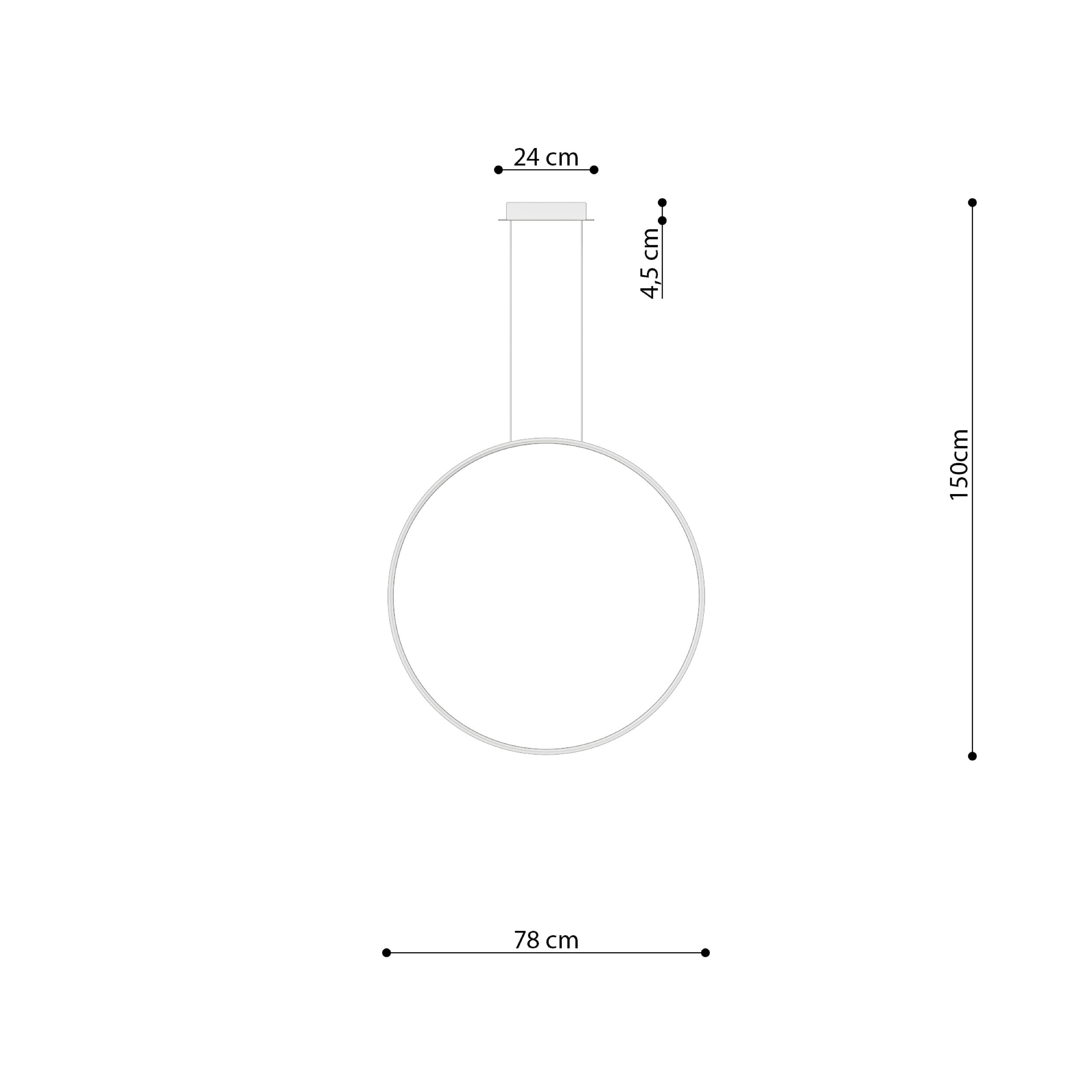 Lampa wisząca Rio 78 cm beżowa LED barwa neutralna