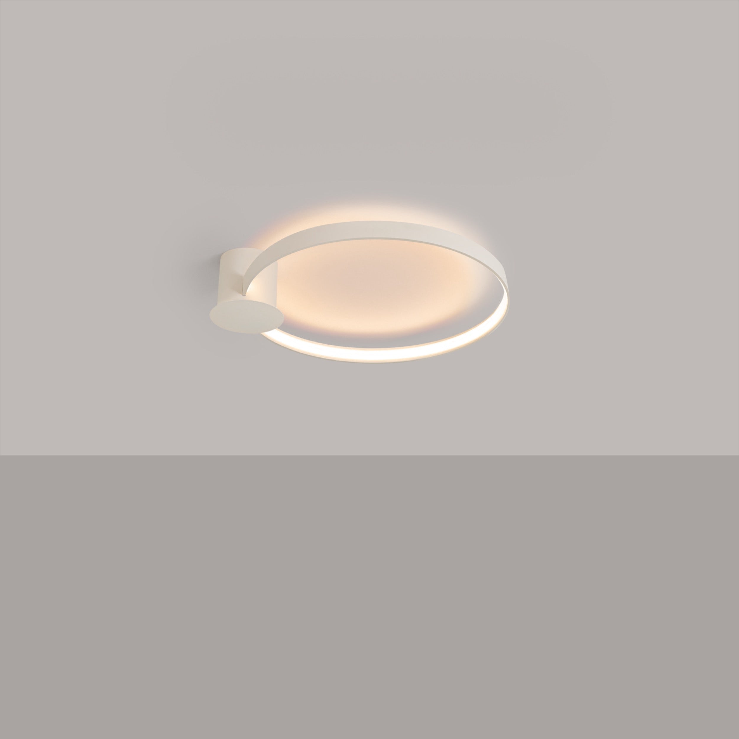 Plafon Rio 55 cm beżowy LED barwa ciepła