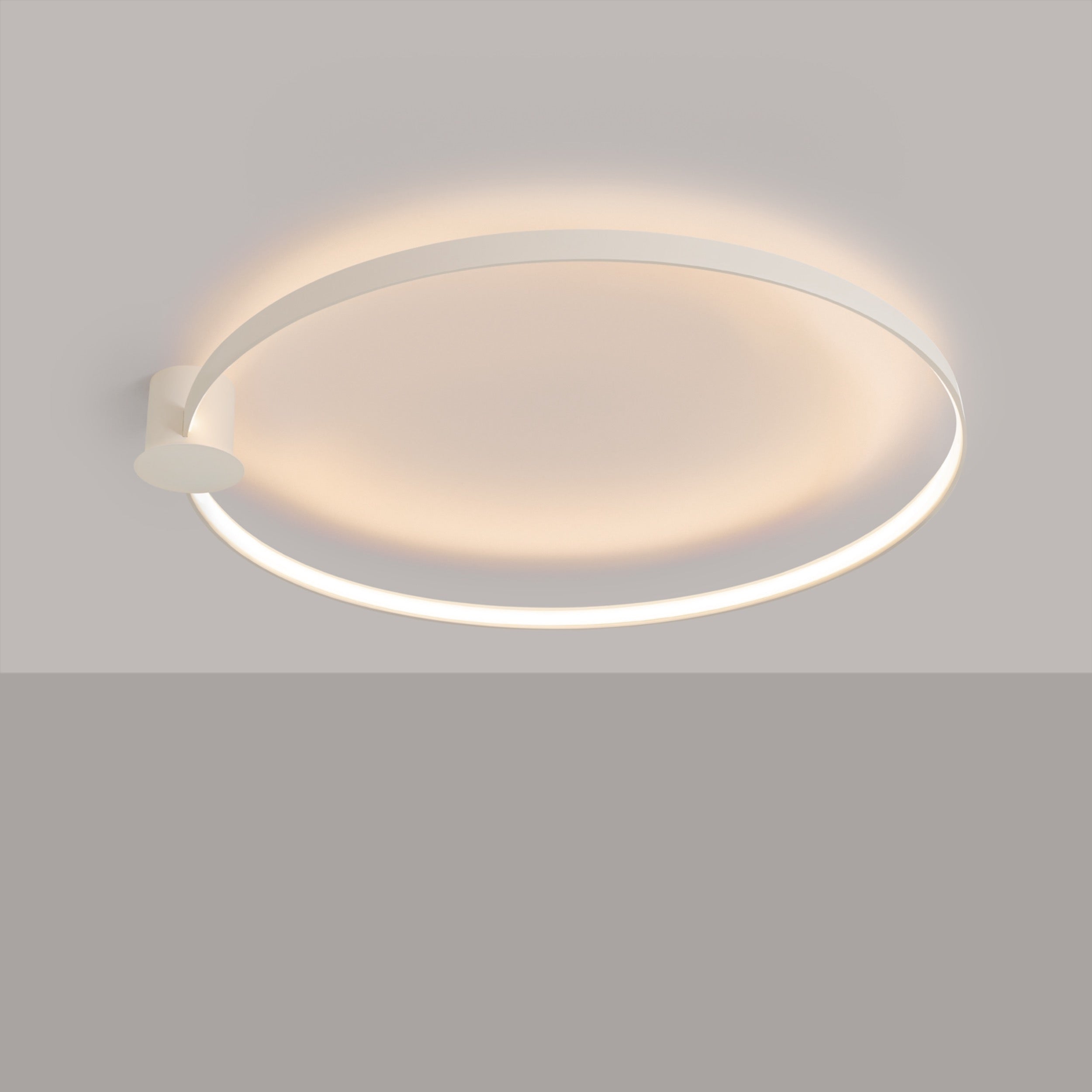 Plafon Rio 110 cm beżowy LED barwa ciepła