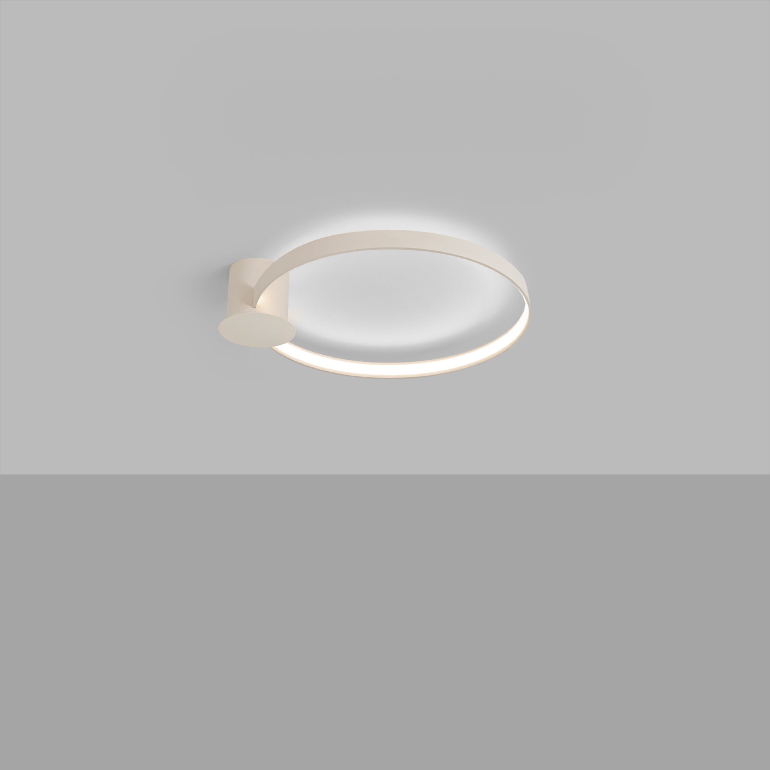 Plafon Rio 55 cm beżowy LED barwa neutralna
