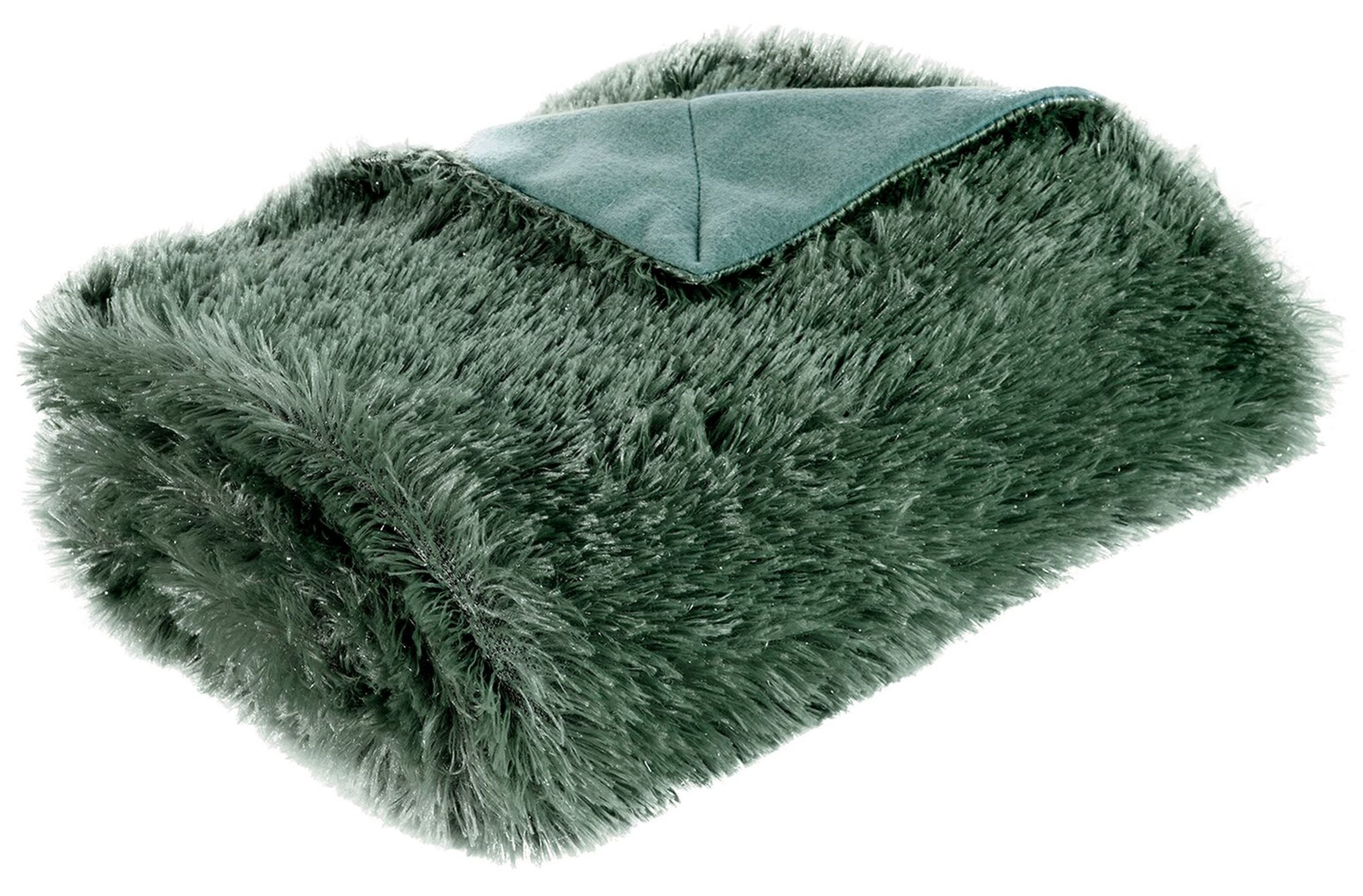 Koc Tiffany 170x210 cm ciemnozielony