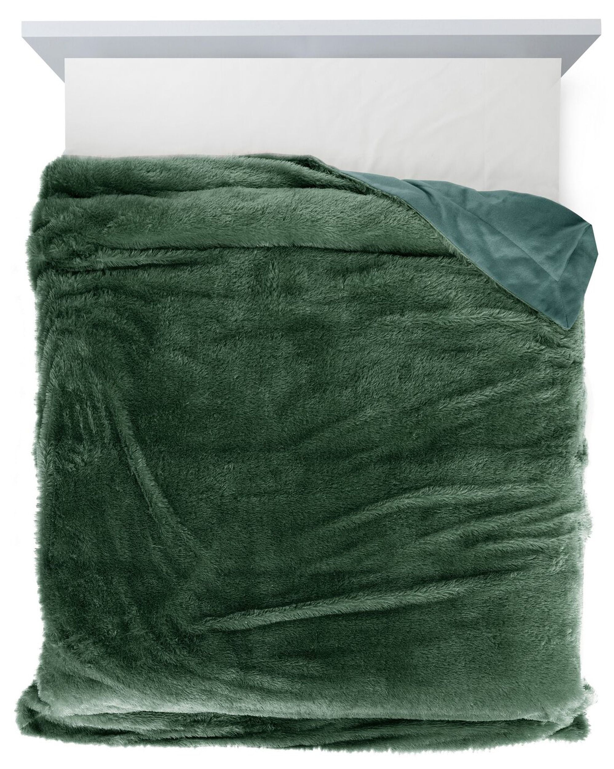 Koc Tiffany 170x210 cm ciemnozielony