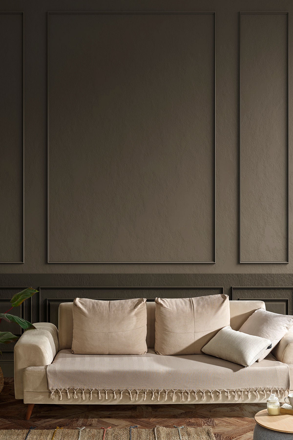 Koc narzuta Bjelle 115x200 cm beżowy