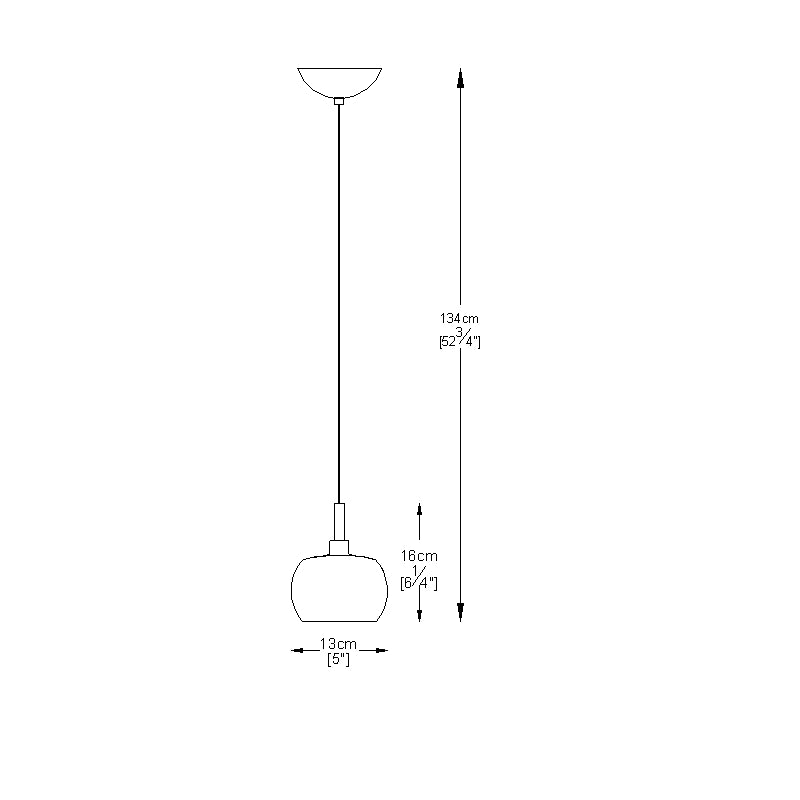 Lampa wisząca Baselice 13 cm