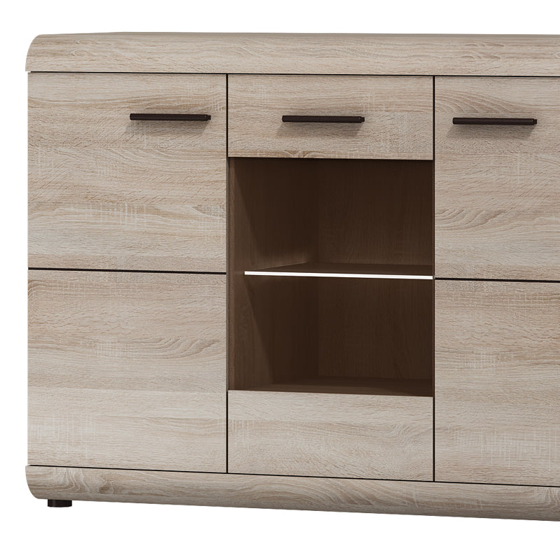 Komoda Liberia 120 cm Dąb sonoma jasny /Dąb sonoma jasny