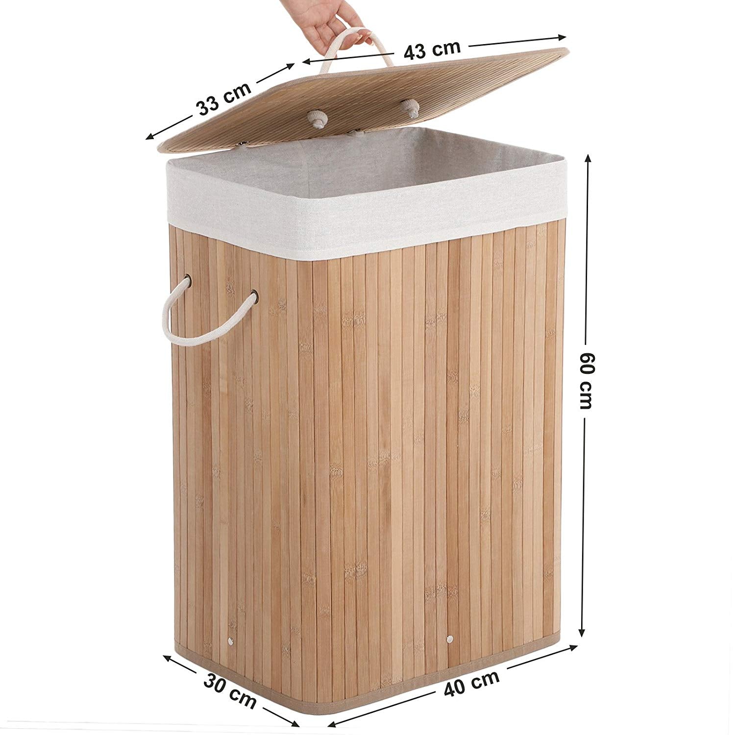 Kosz na pranie Naturalel 75l