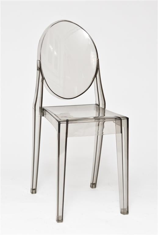 Krzesło Ertes szary transparentny