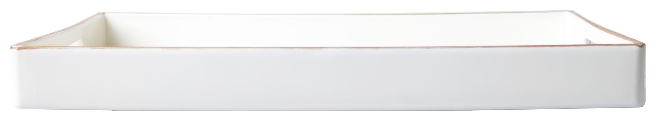 Taca Shautte 39x26 cm świąteczna biała ze złotym napisem