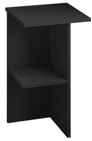 Stolik nocny Drooke 36 cm z półką grafitowy