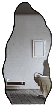 Lustro ścienne Auro 130x60 cm w czarnej ramie
