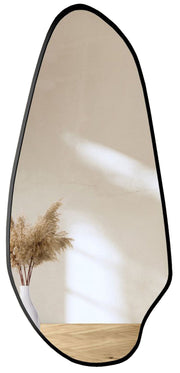 Lustro ścienne Jaspis 170x77 cm w czarnej ramie