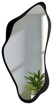 Lustro ścienne Piena 100x50 cm w czarnej ramie pionowe