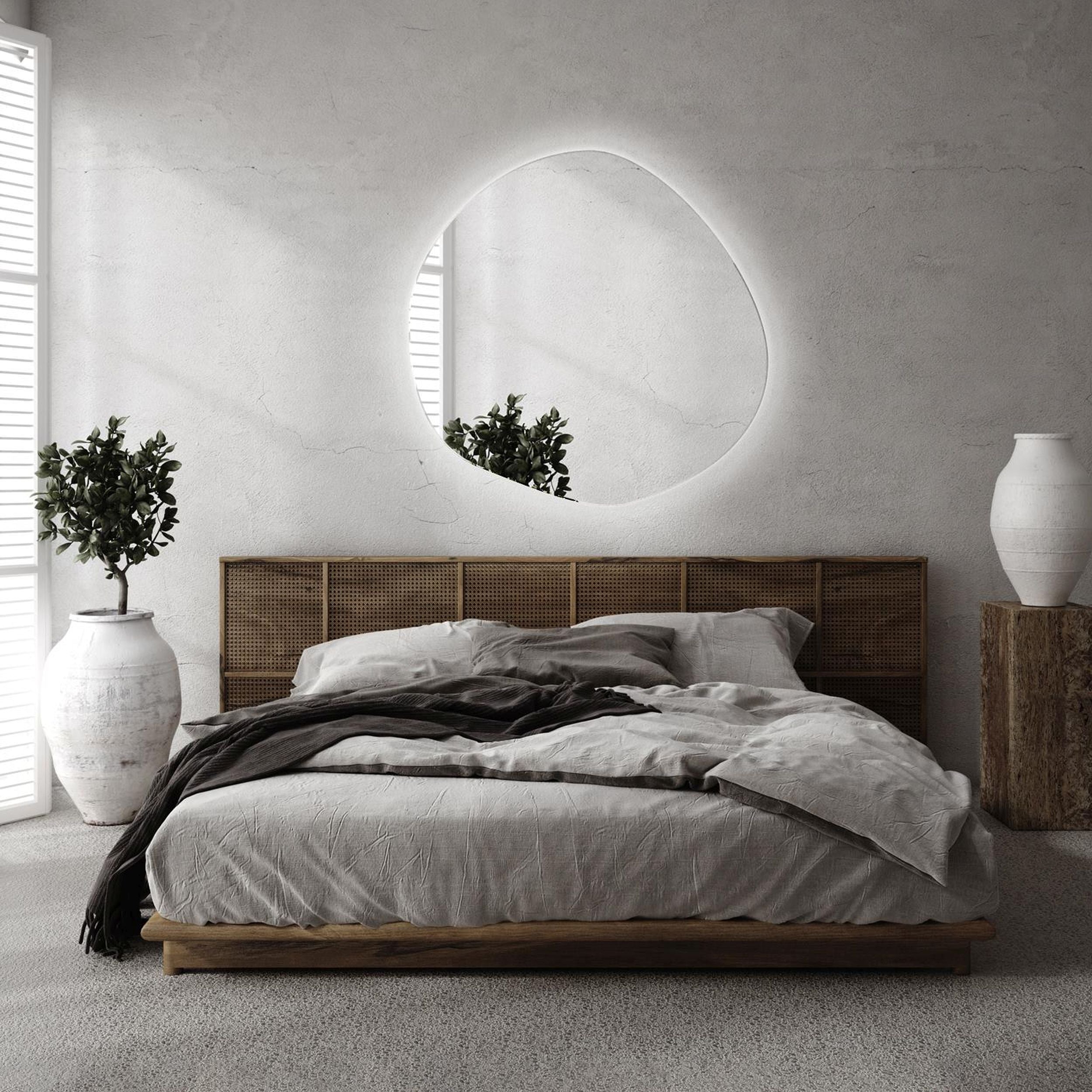Lustro wiszące Chmurka z podświetleniem LED 77 cm