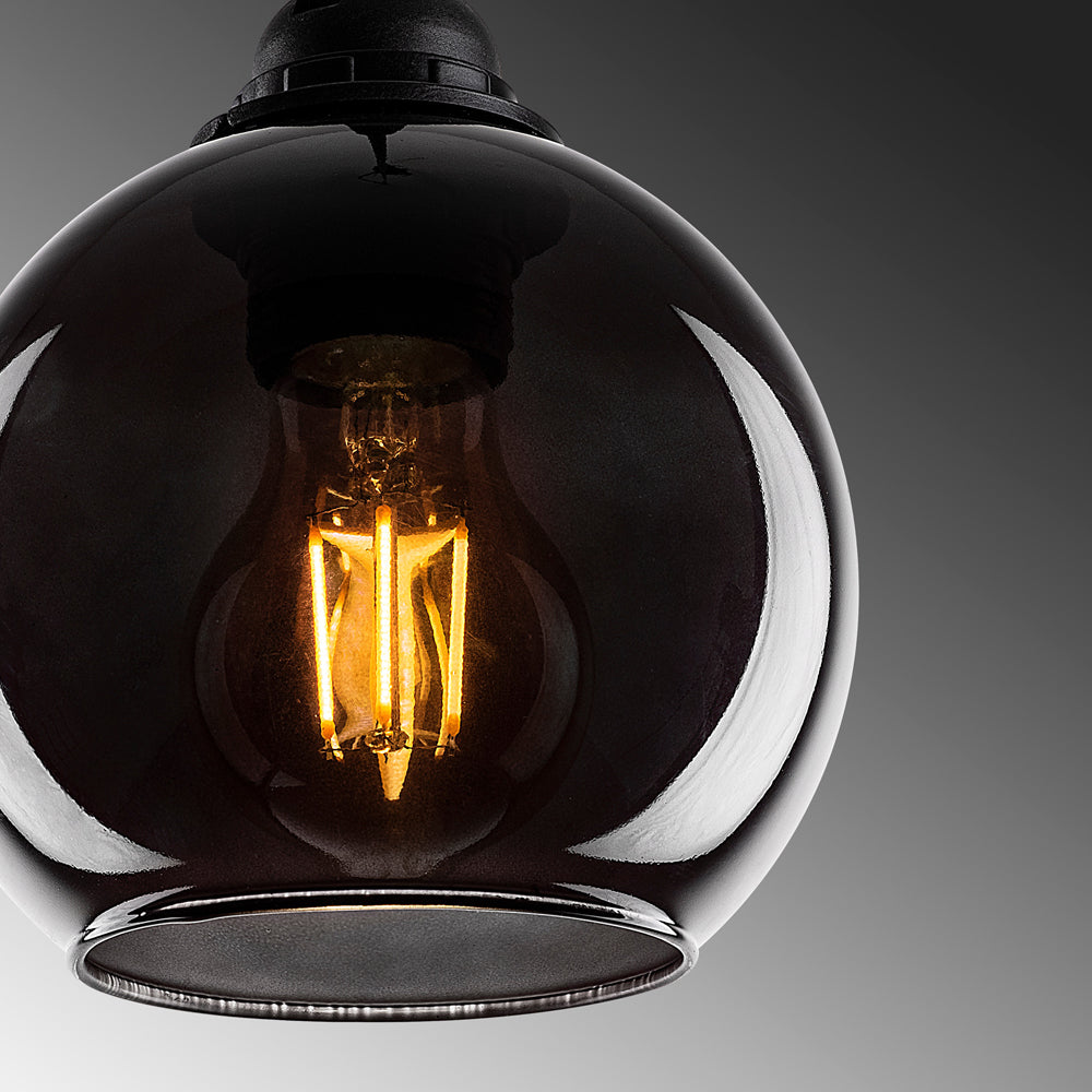 Lampa wisząca Communis 15 cm dymiony klosz