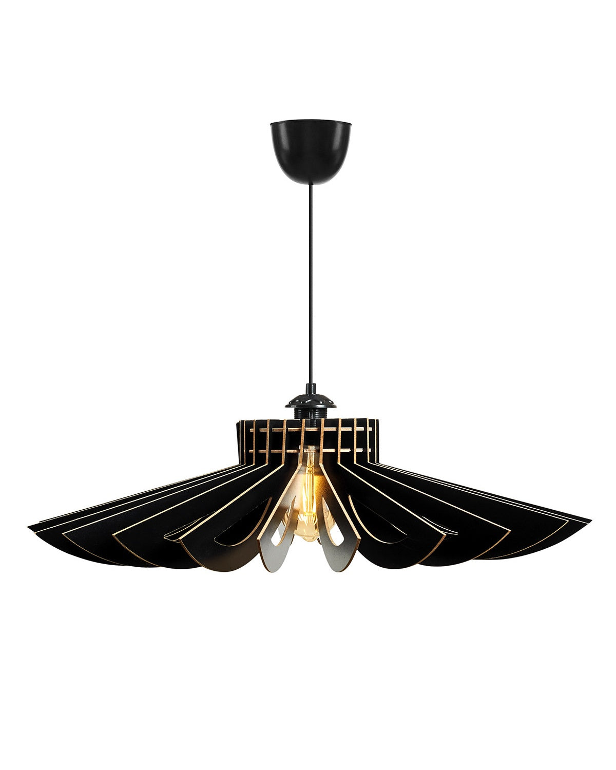 Lampa wisząca Monoveng średnica 68 cm czarna