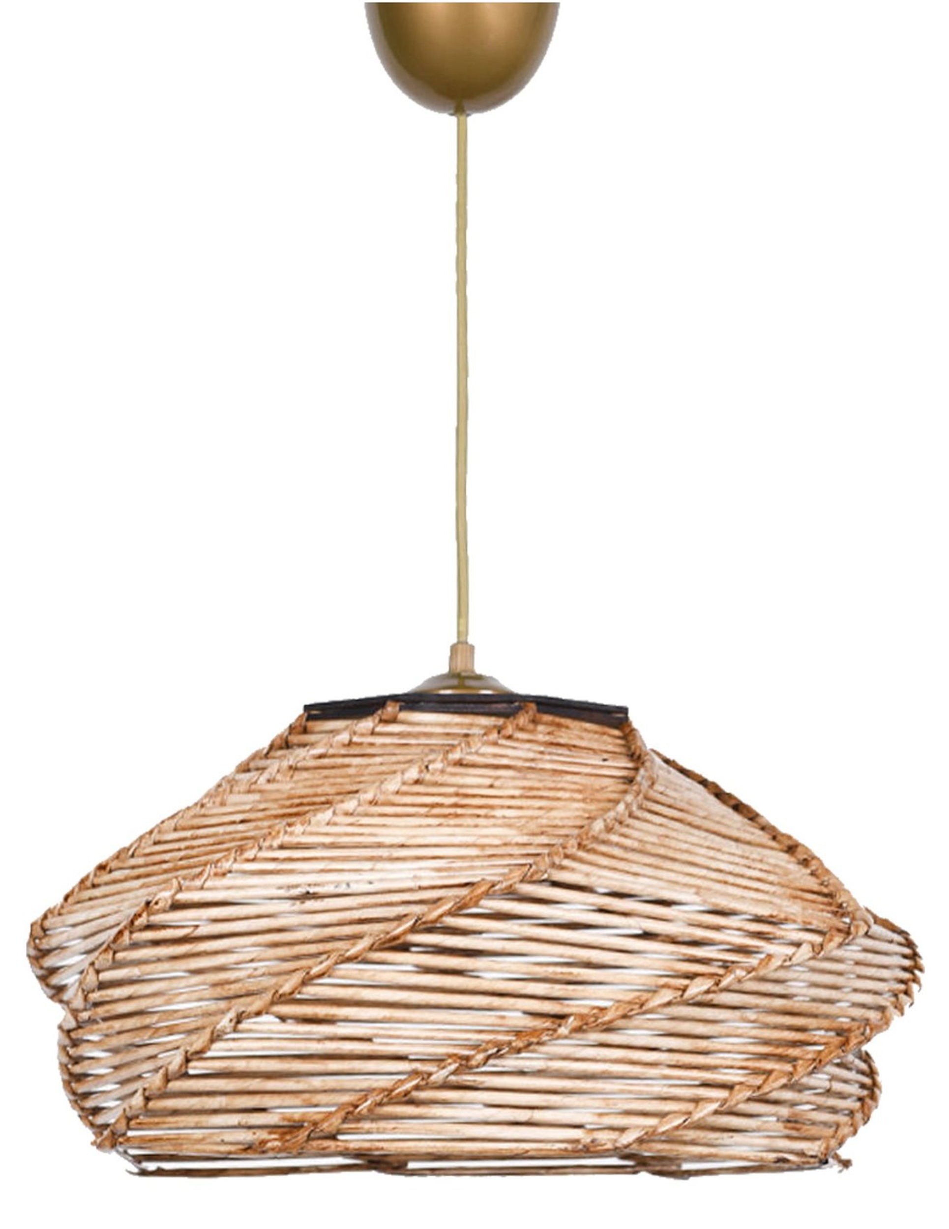 Lampa wisząca Imprelle średnica 36 cm bambusowy klosz