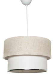 Lampa wisząca Fattio średnica 30 cm kremowo-biała