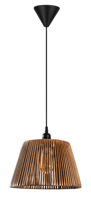 Lampa wisząca Skawsle średnica 30 cm bambusowy klosz