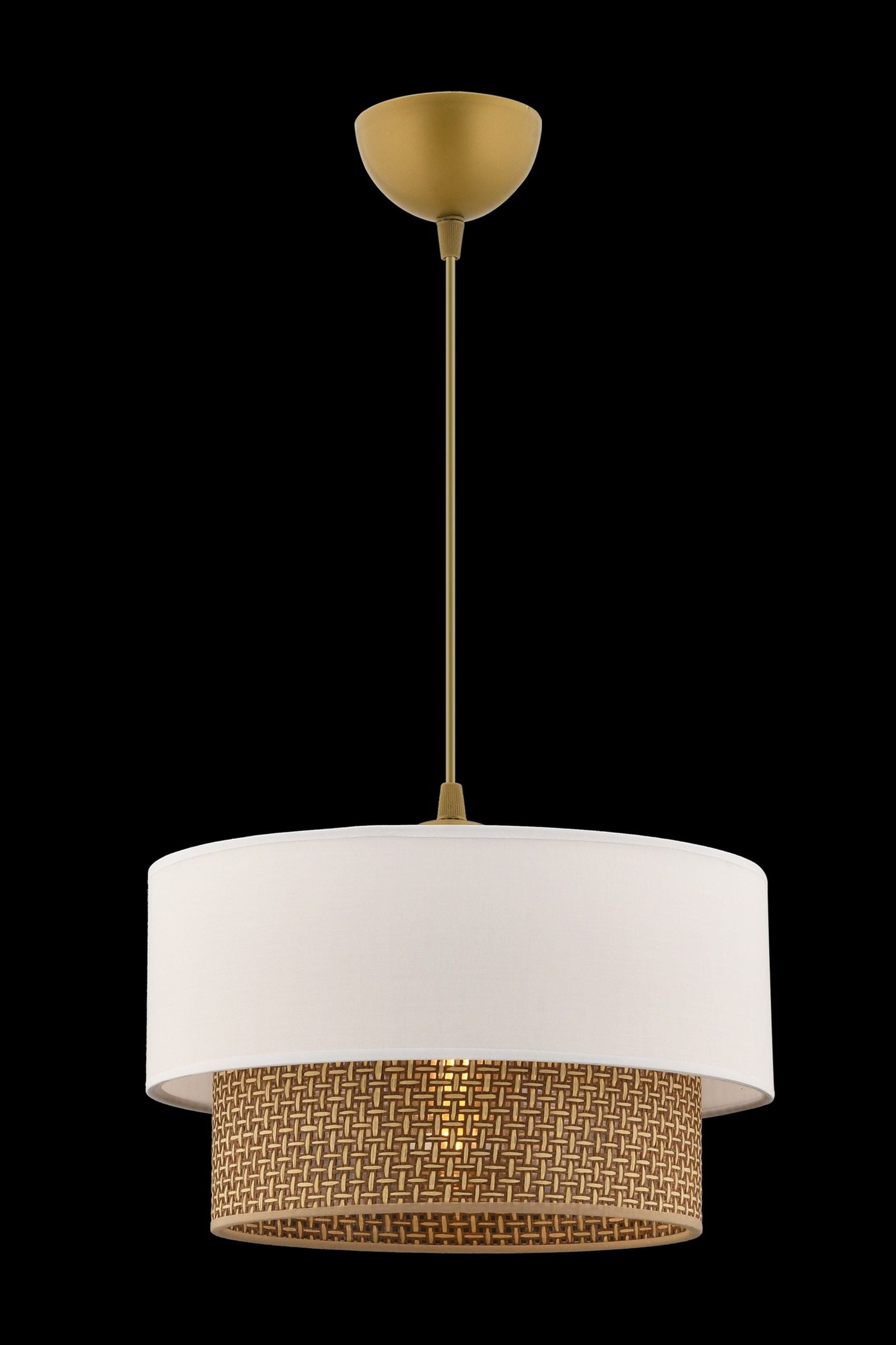 Lampa wisząca Echo biało-beżowa