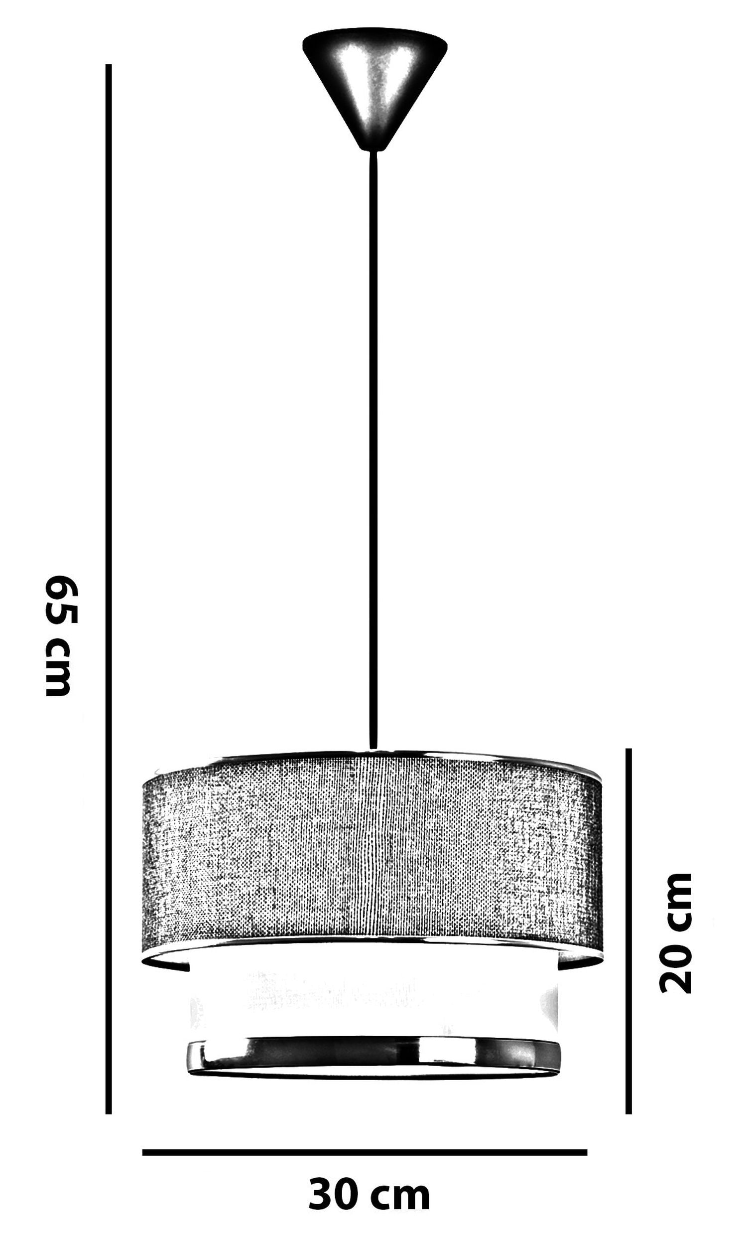 Lampa wisząca Echo biało-beżowa
