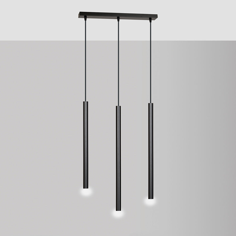 Lampa wisząca Corinaldo czarna x3