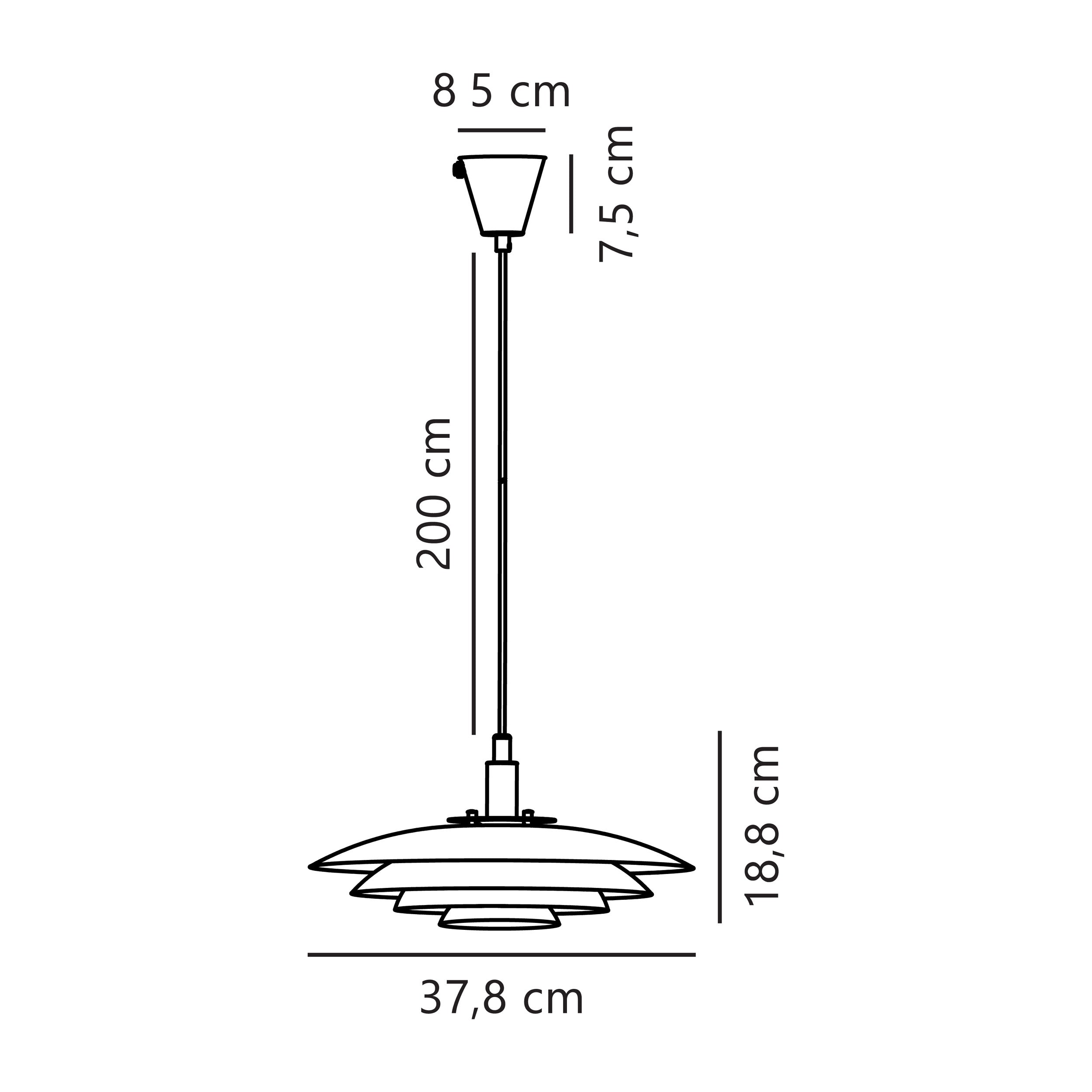 Lampa wisząca Bretagne miedziana