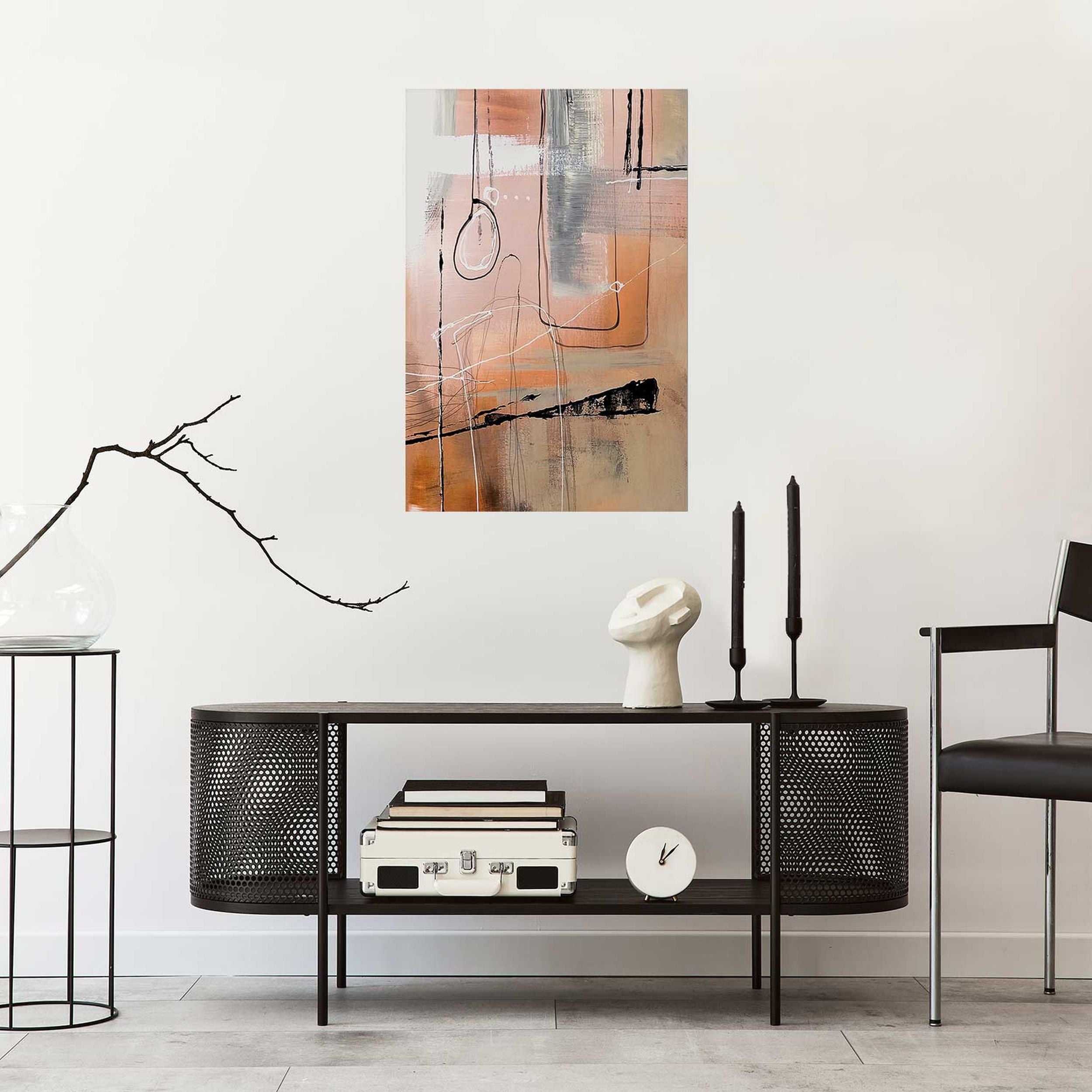Plakat Pastelowa abstrakcja 90x60 cm