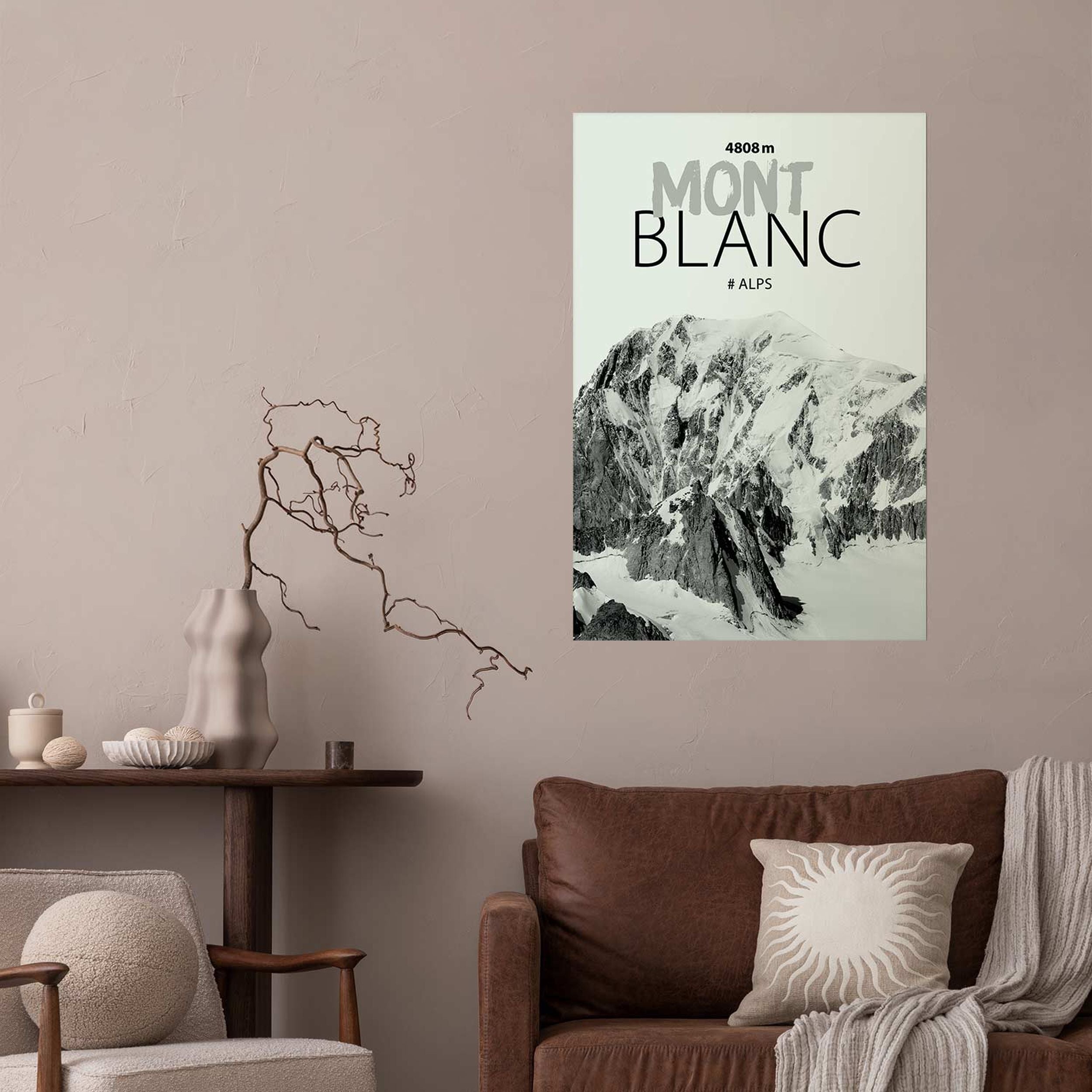 Plakat Mont Blanc 90x60 cm