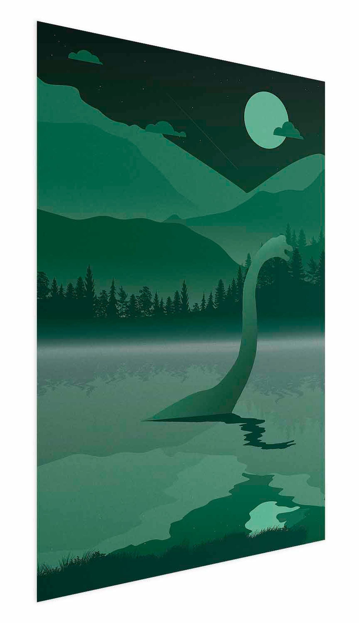 Plakat Loch Ness 90x60 cm