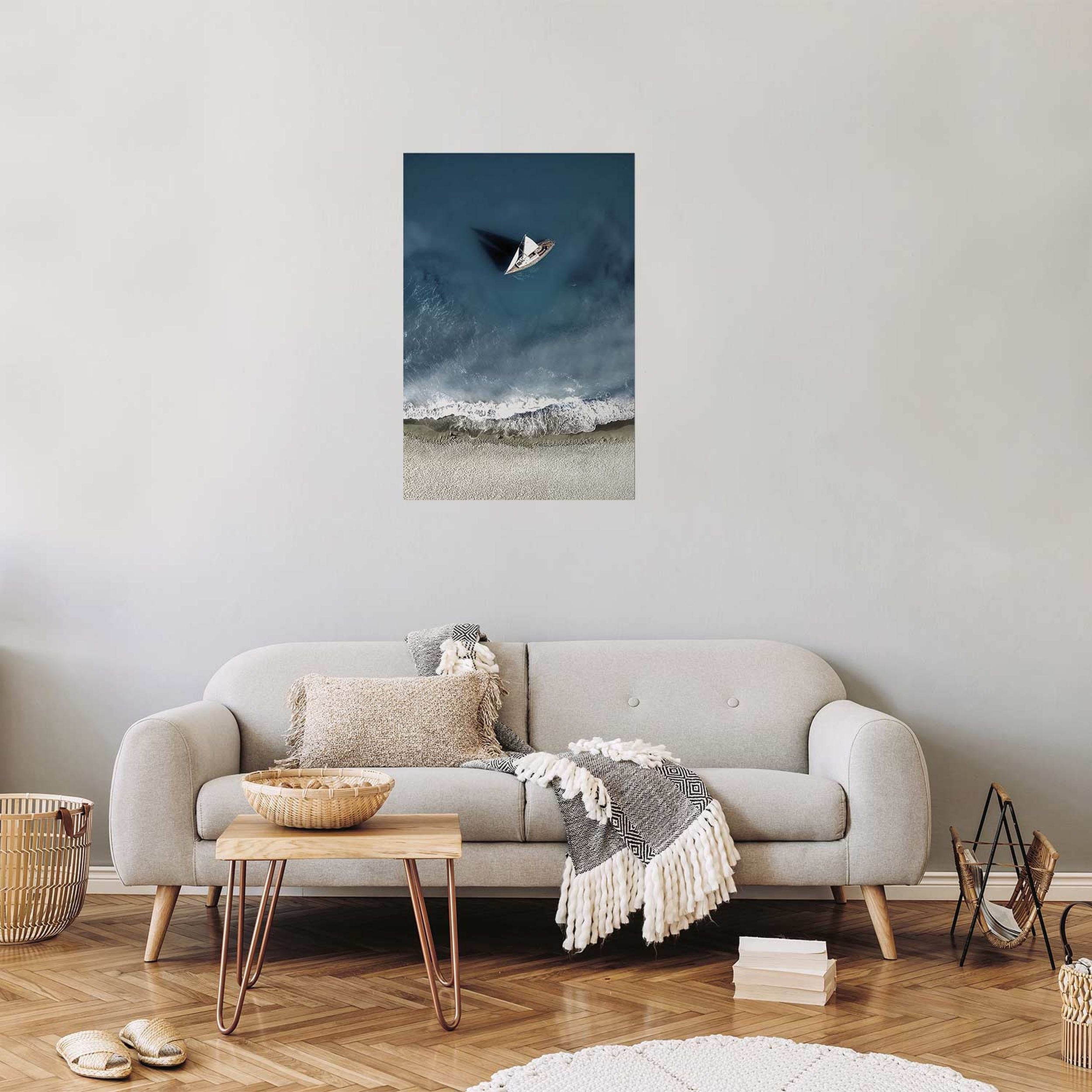 Plakat Jacht na morzu 60x40 cm