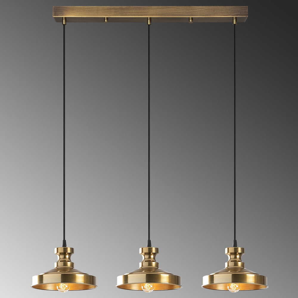 Lampa wisząca Novillian x3 złota
