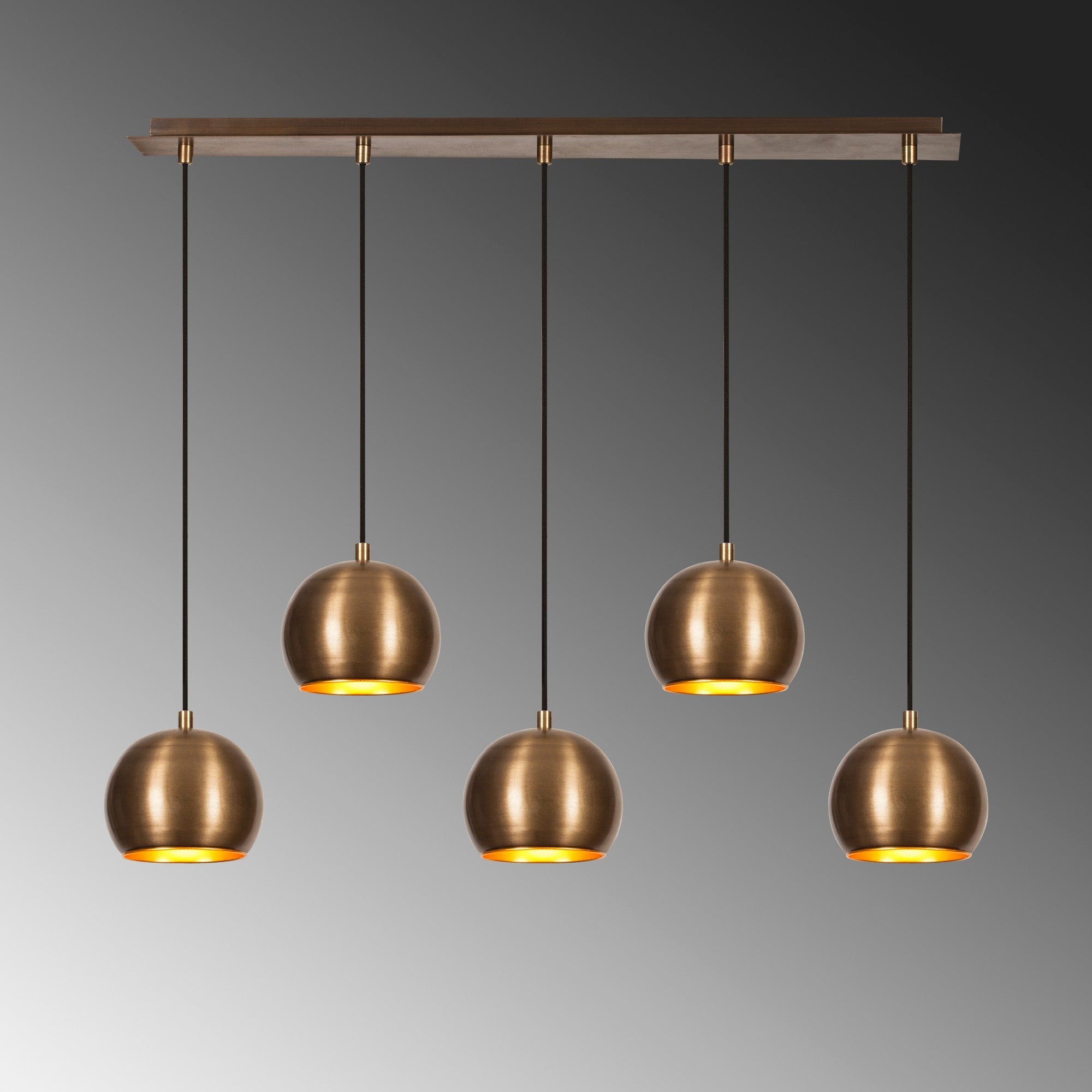 Lampa wisząca Derealle x5 złota