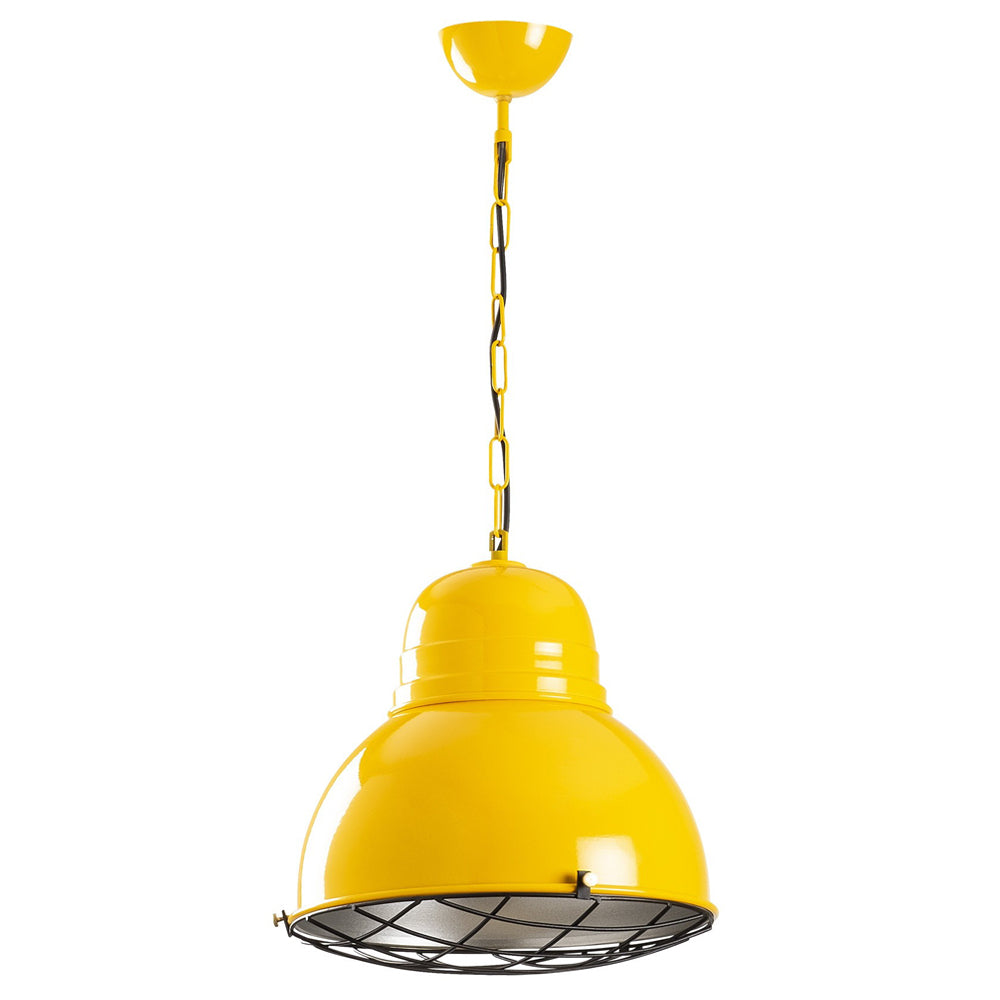 Lampa sufitowa Ardulace industrialna średnica 31 cm żółta