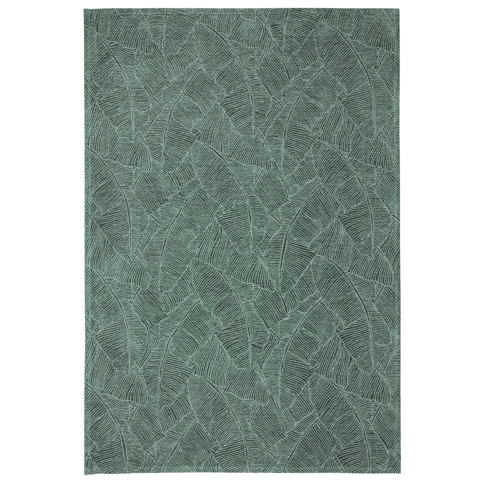 Dywan łatwoczyszczący Cubeb zgaszona zieleń liście 160x230 cm