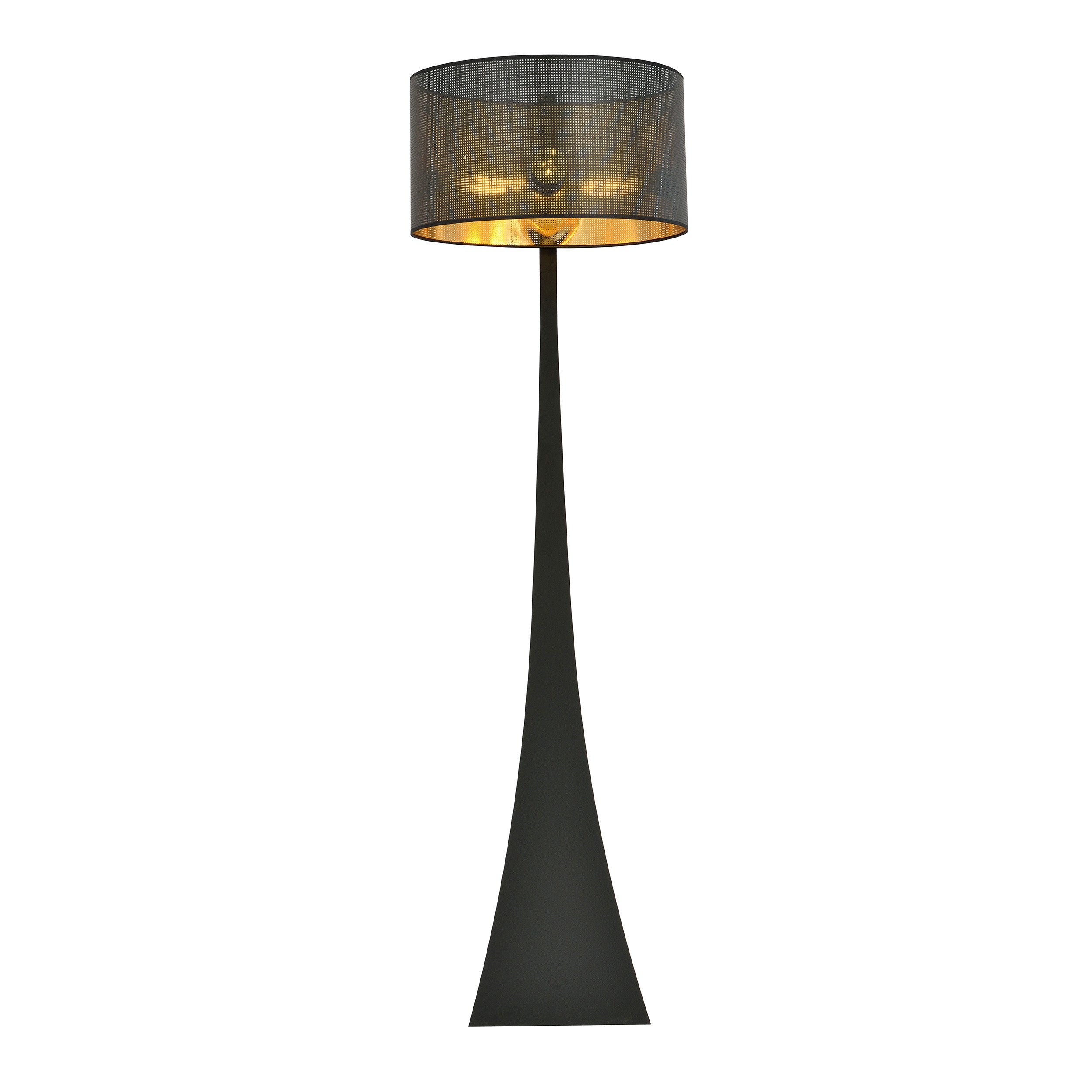 Lampa podłogowa Sonalla czarno-złota