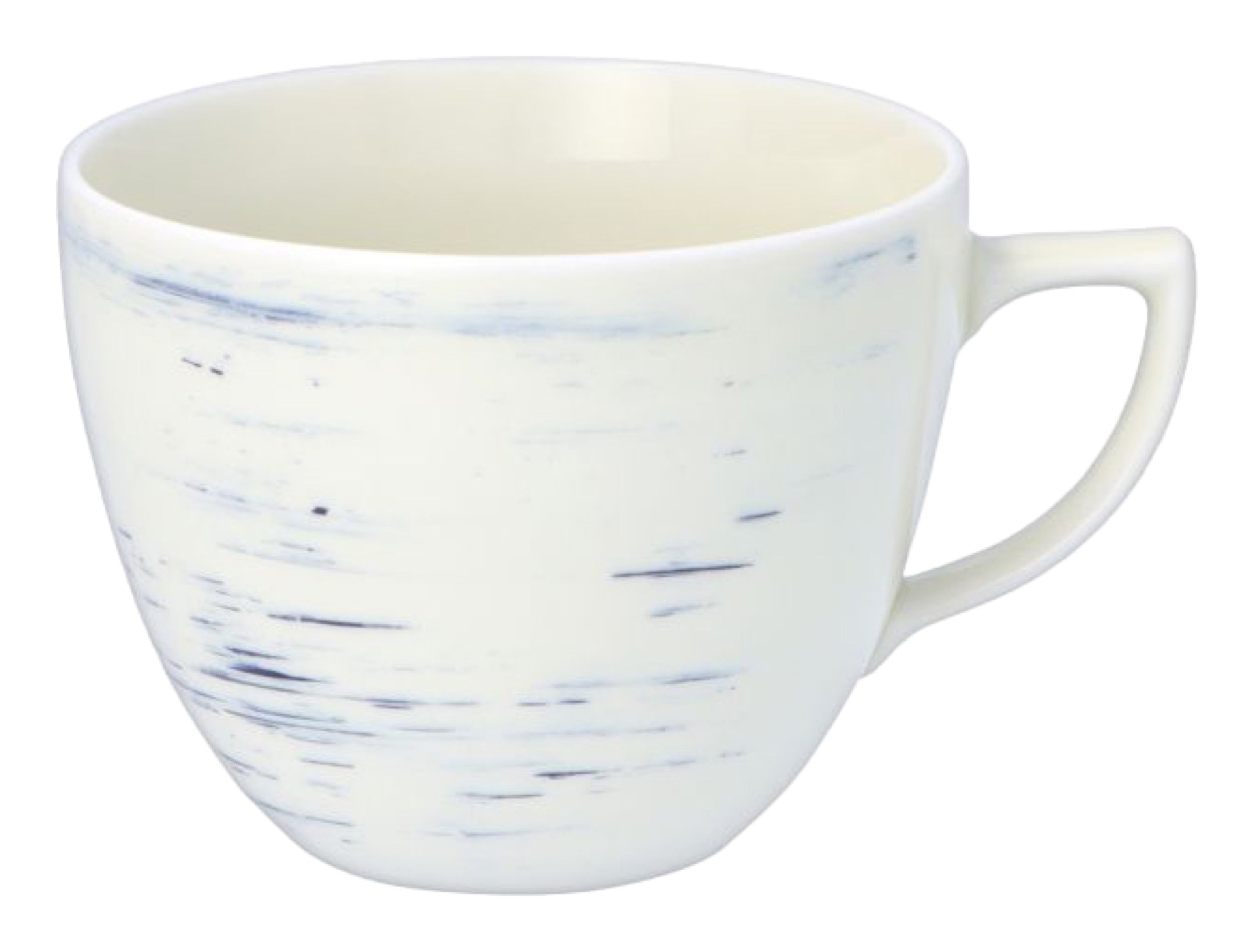 Zestaw 6 filiżanek porcelanowych City beżowo-niebieski