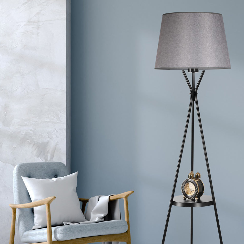 Lampa stojąca Selmedo szara