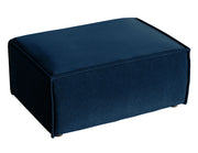 Pufa Copertino 65x90 cm granatowa welur hydrofobowy