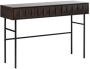 Konsola Chesseo 116,5 cm na metalowych nogach dąb espresso