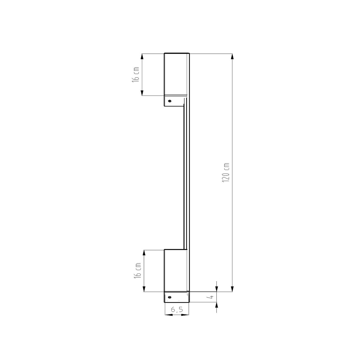 Kinkiet Sappo LED 120 cm ochra czerwona 4000K