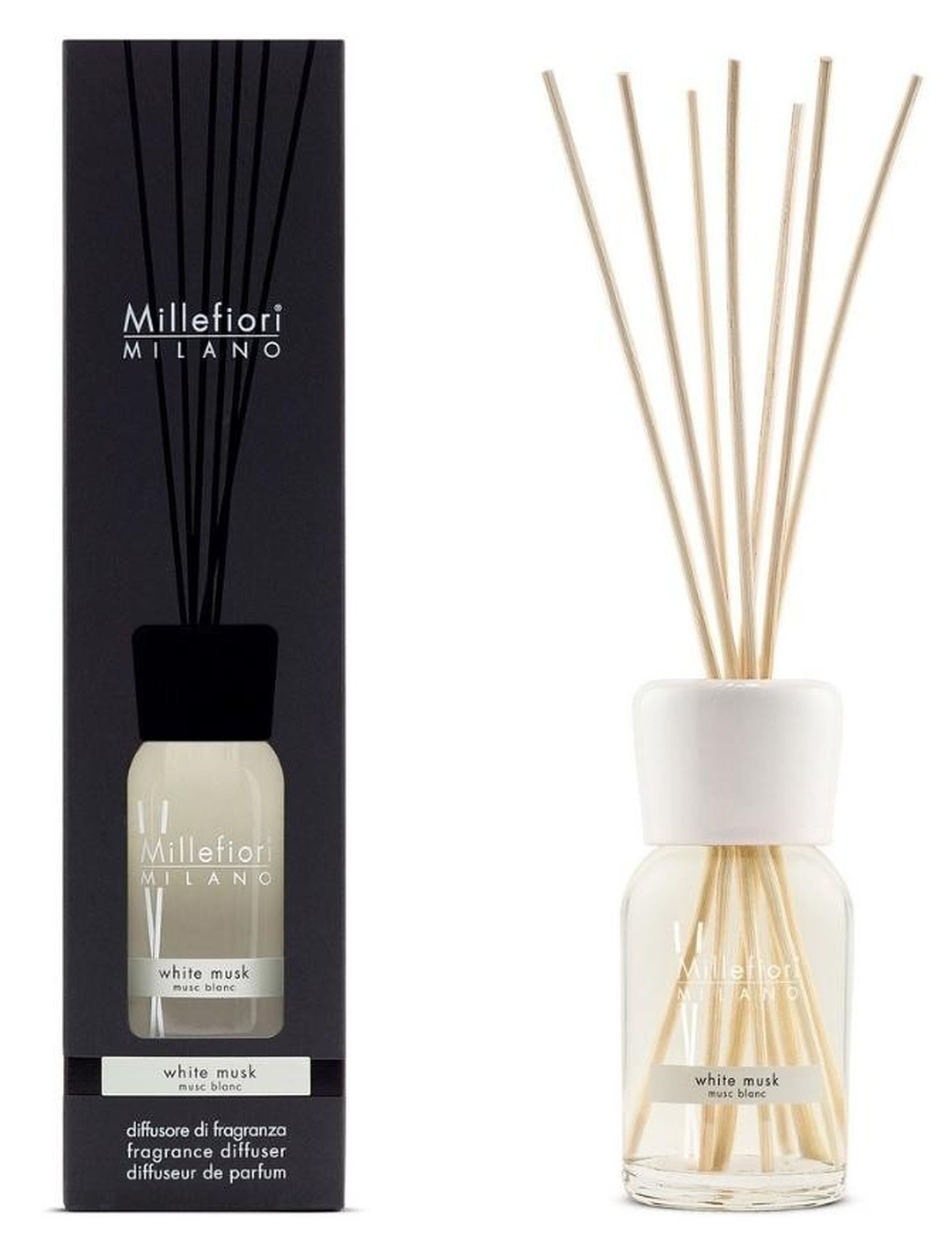 Pałeczki zapachowe Millefiori Milano White Musk 100 ml