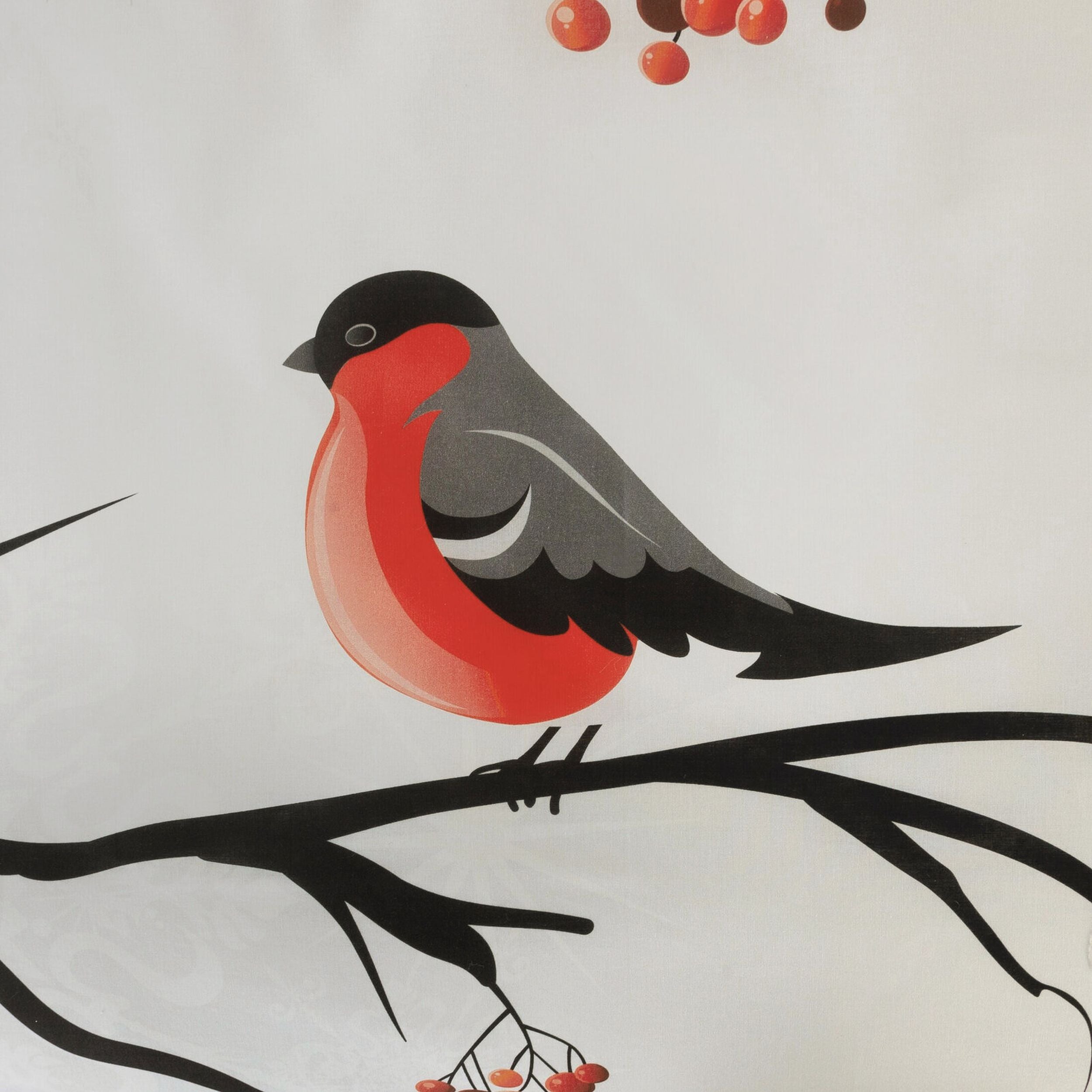 Komplet pościeli Berry 220x200 cm z satyny bawełnianej biała